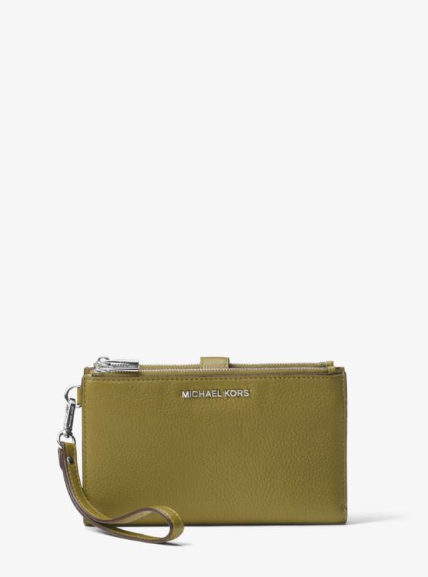 Damske Penazenky Michael Kors Adele Leather Smartphone Olivovo Zelená - Doplnky Michael Kors Vypredaj | KANDE-2178